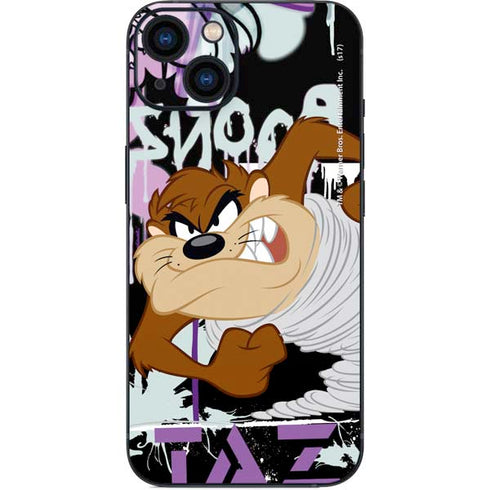 Looney Tunes Splatter Paint Tasmanian Devil iPhone Skins